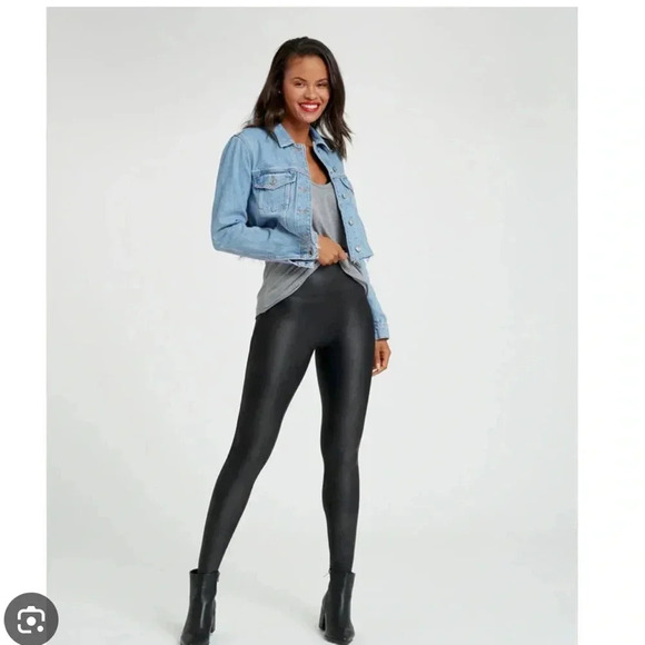 Spanx Faux Leather Leggings - Picture 1 of 5